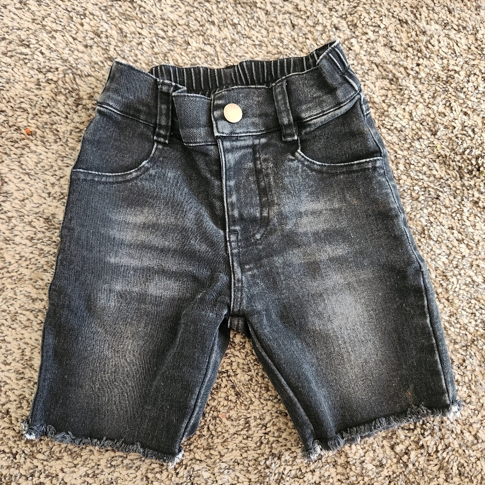 Orcas Lucille Black Denim Shorts